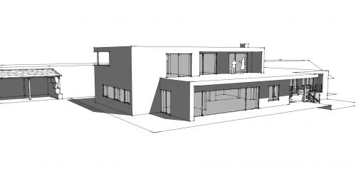  Erweiterung und Umbau eines Einfamilienhauses mit Einliegerwohnung